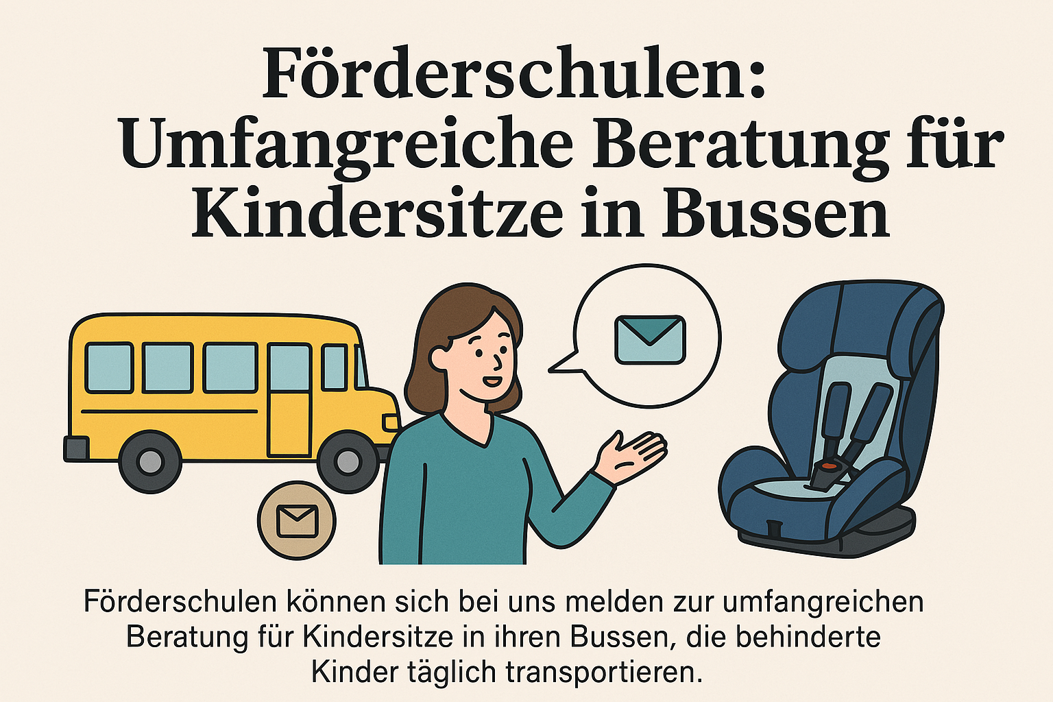 Sichere Mobilität für alle: Kindersitz-Beratung für Förderschulen Förderschulen Infobild