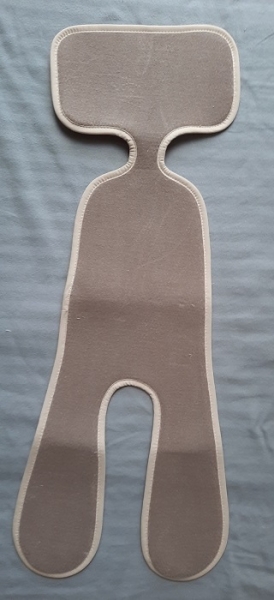 Draufsicht einer Antischwitzauflage von Aircuddle für Reboarder in Farbe Earth