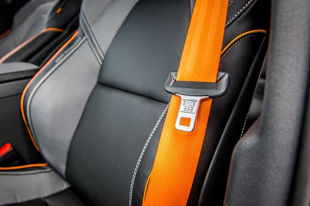 Gurt im Auto Nahaufnahme Gurt im Auto Nahaufnahme