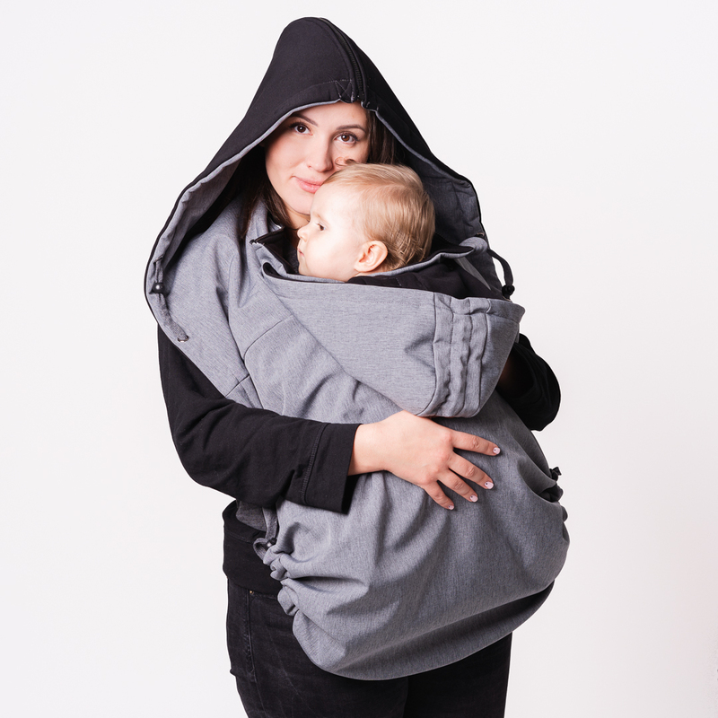 Patulove Softshell Poncho Grau Patulove Softshell Poncho Grau