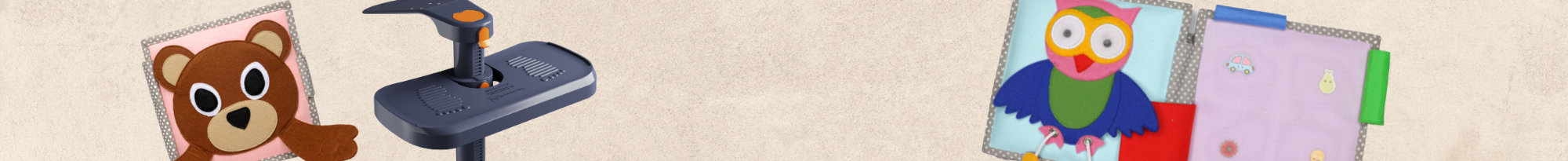 Quiet Book und KneeGuard Kids Fußstütze Quiet Book und KneeGuard Kids Fußstütze