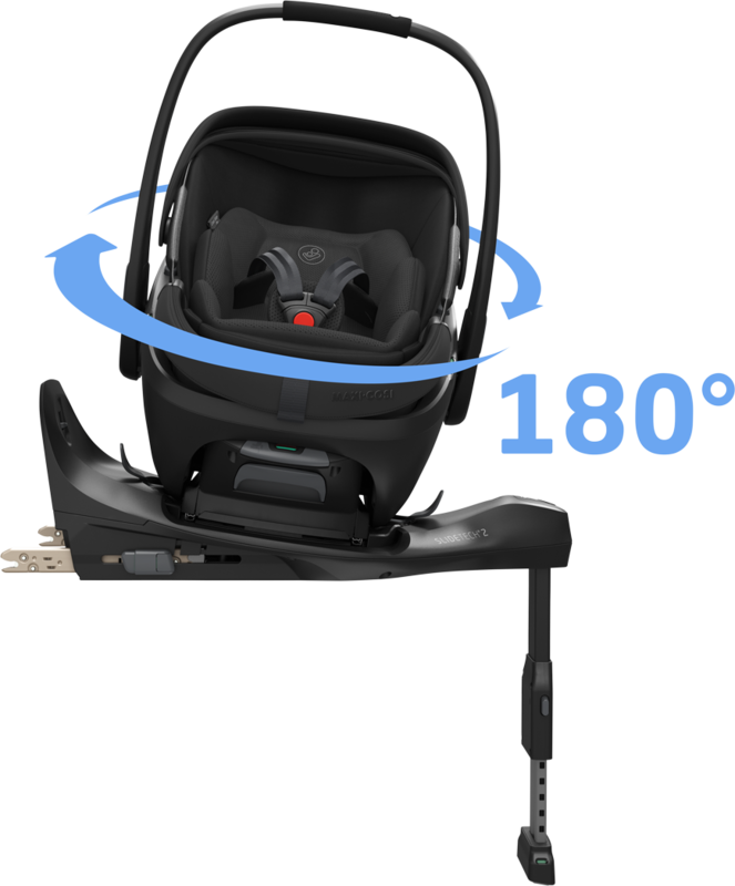Maxi-Cosi Coral Slide Pro Onyx Black auf Base 1
