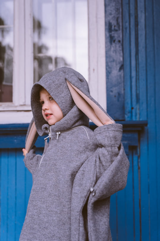 Patulove Merino Poncho Bunny