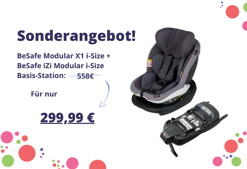 BeSafe Modular X1 i-Size + Basisstation Angebot Banner BeSafe Modular X1 i-Size + Basisstation Angebot Banner