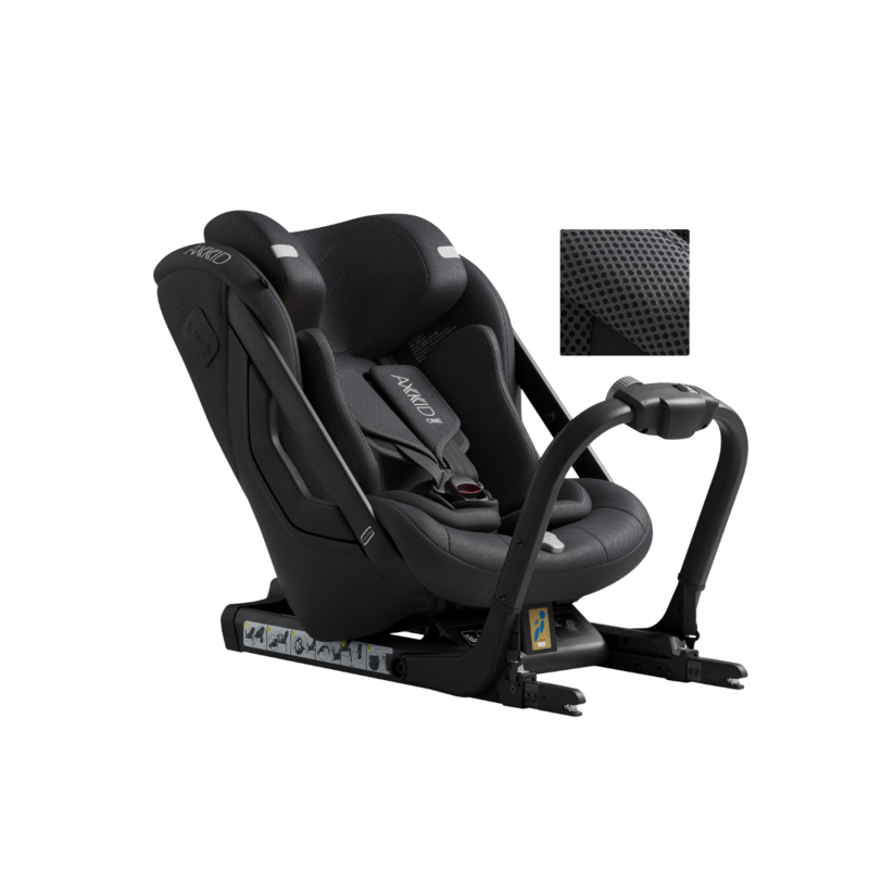 Frontansicht Axkid One 3 Arctic Mist Grey Mesh 1