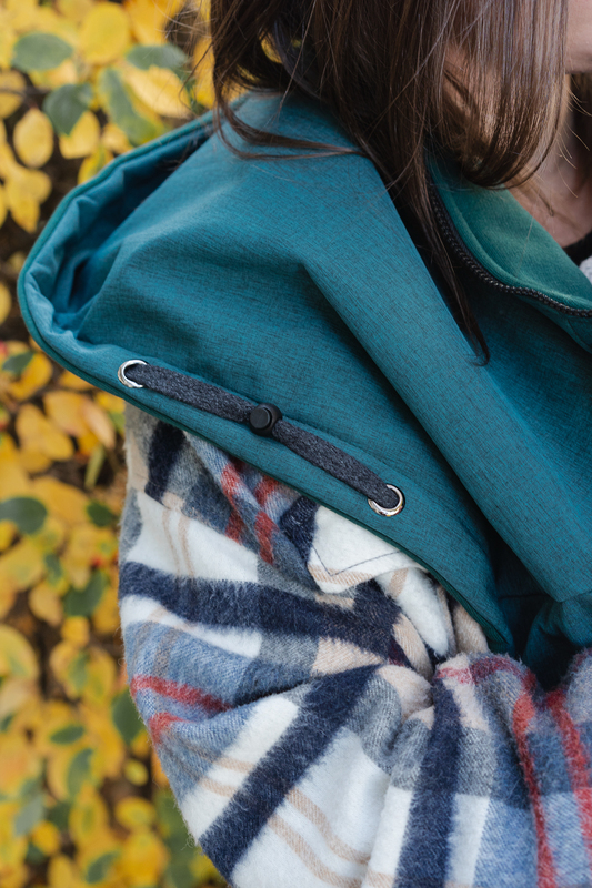Patulove Softshell Poncho Grün