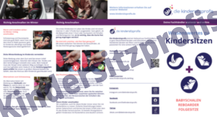 Hebammenflyer der Kindersitzprofis Hebammenflyer der Kindersitzprofis mit Wasserzeichen