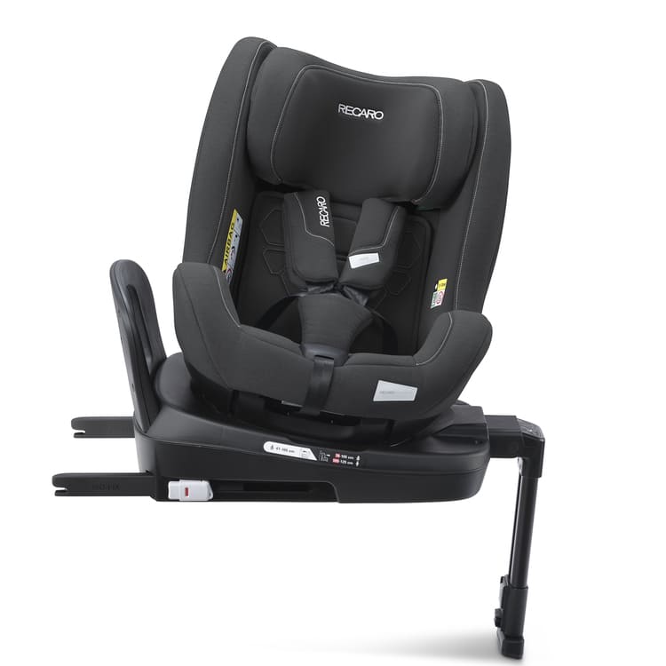 Recaro Salia 125 Kid Fibre Black Frontansicht