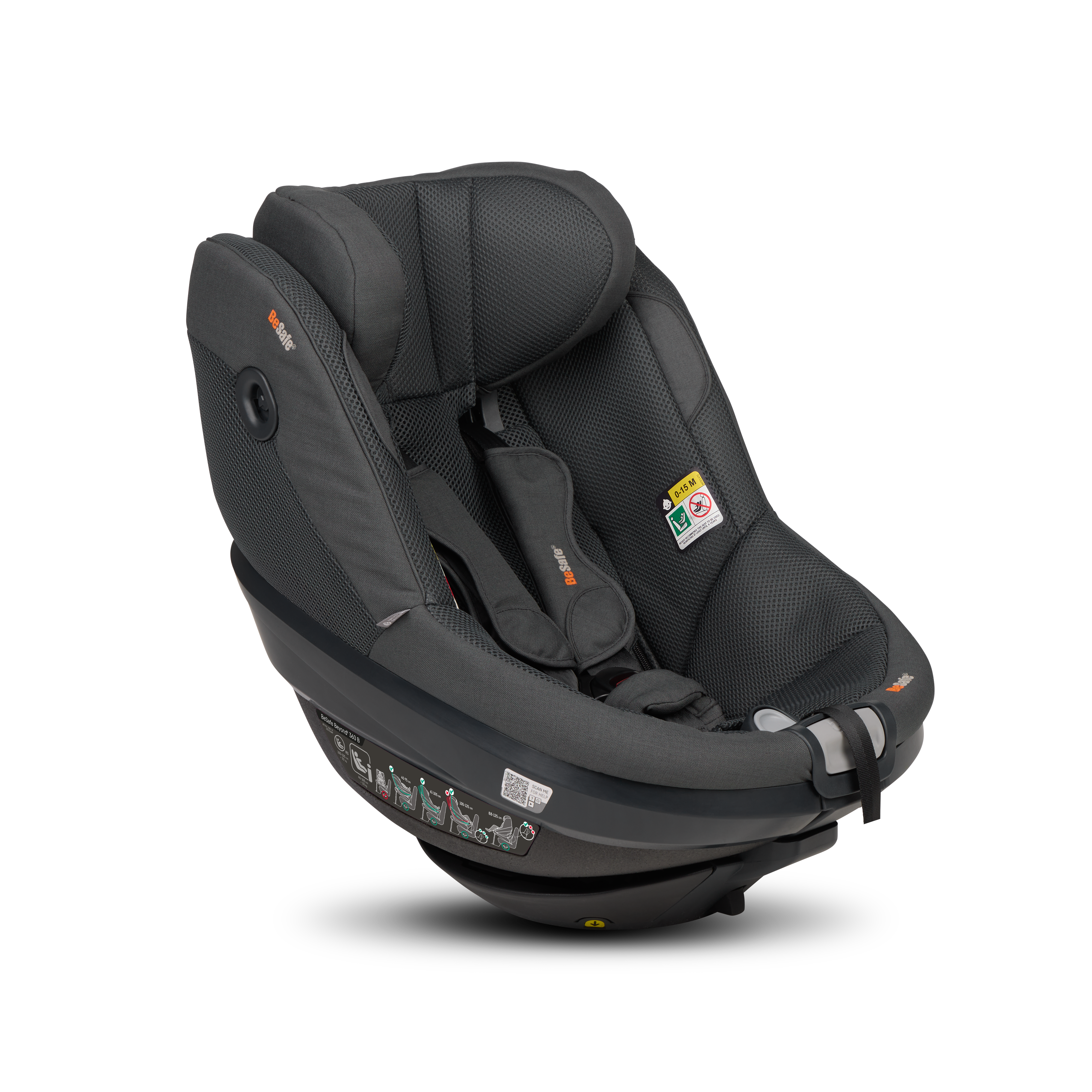 Frontansicht BeSafe Beyond 360 B Anthracite Mesh 2