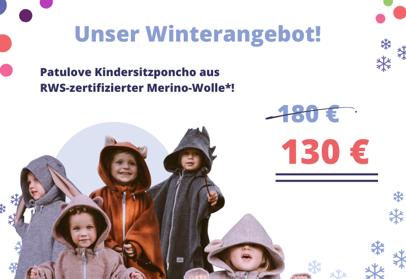 Patulove Poncho Winterangebot Banner Patulove Poncho Winterangebot Banner